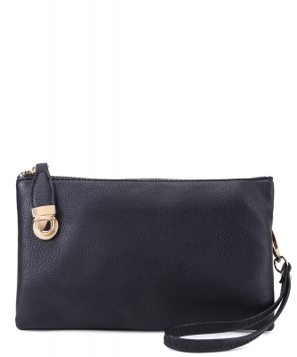 Fashion Clutch Crossbody Bag WU020B BLACK